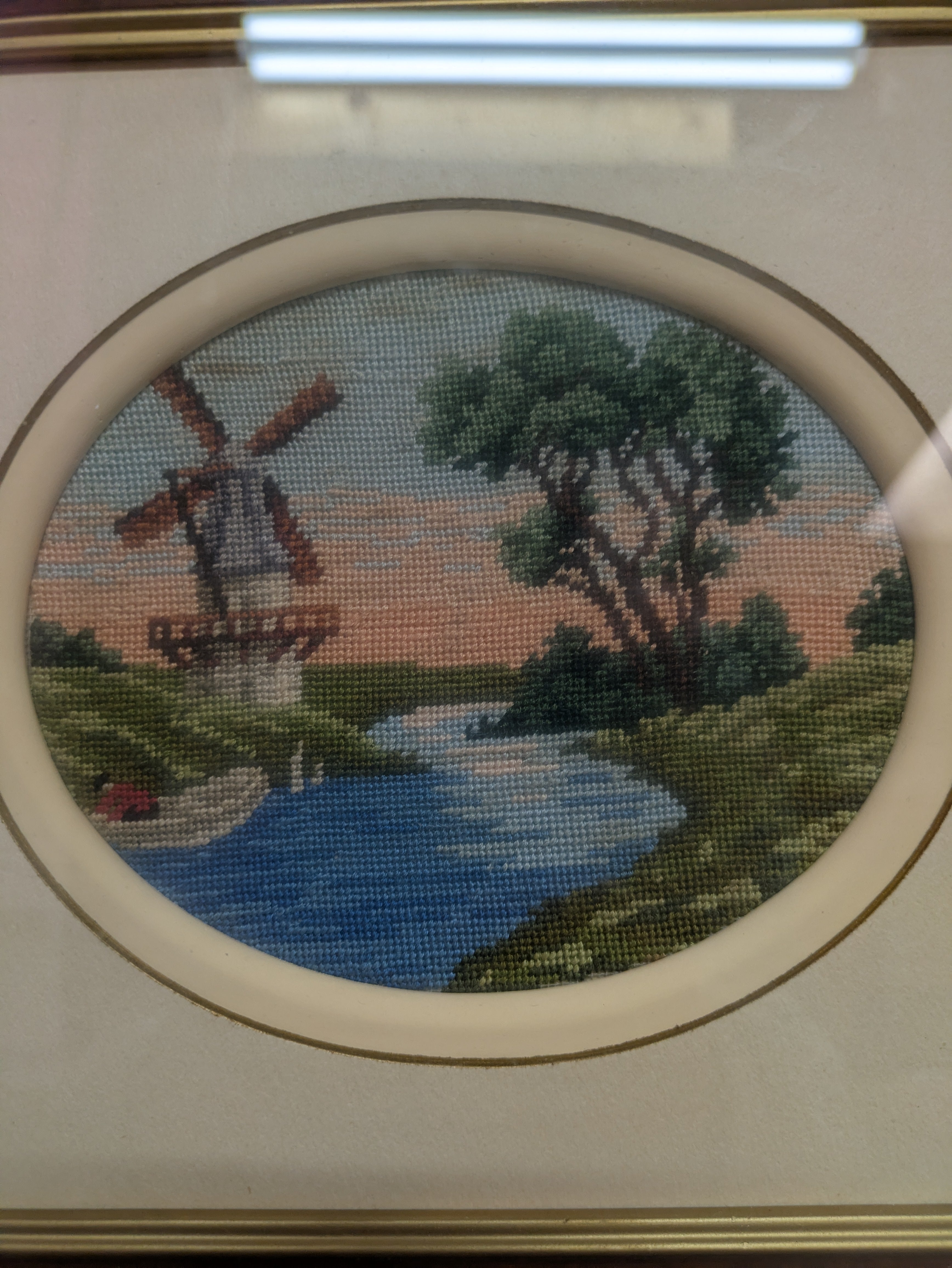 Gold Framed Cross Stitch