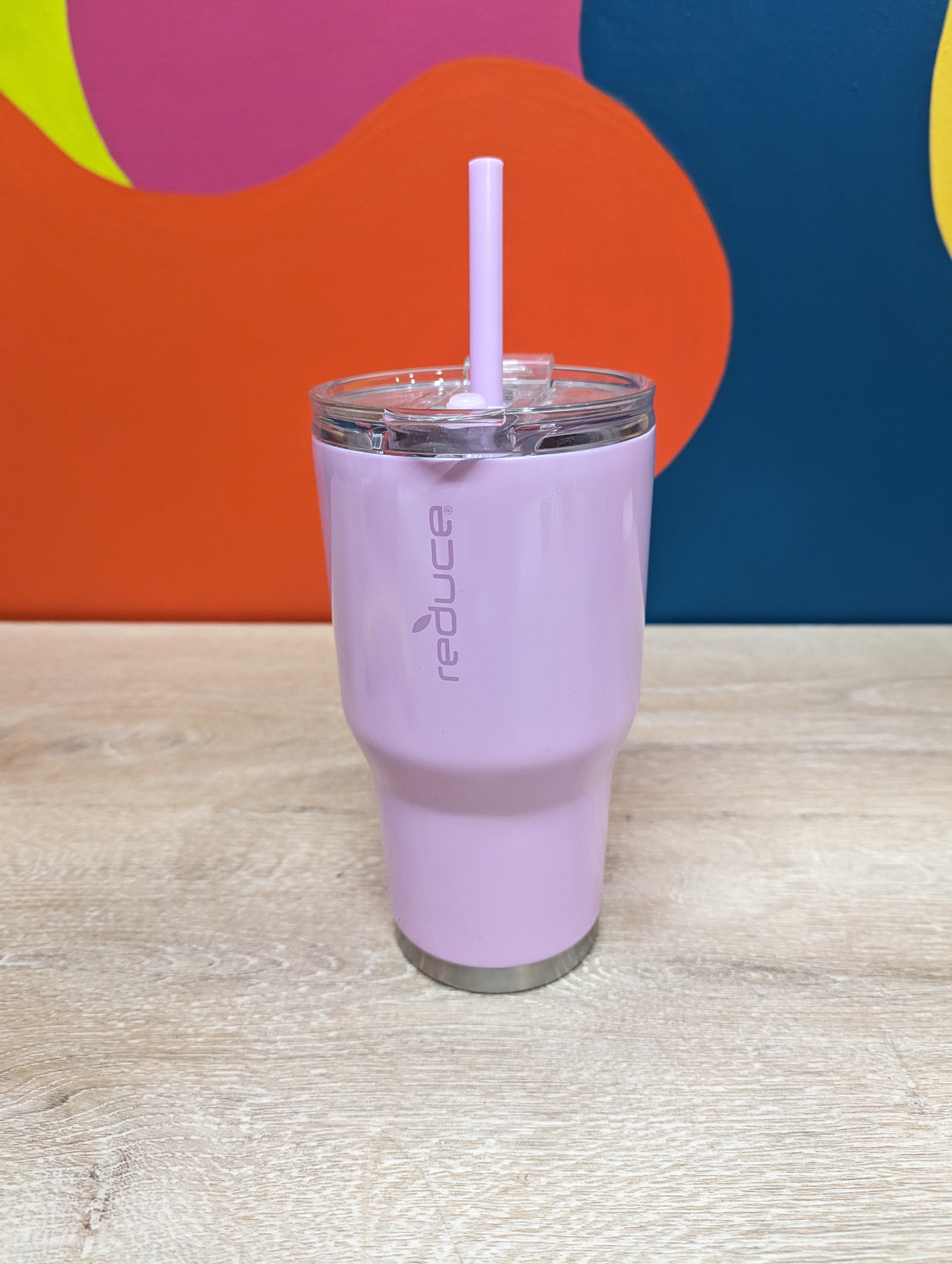 Reduce Insulated Stainless Steel Tumbler with 3-1 Lid with Straw - Pink