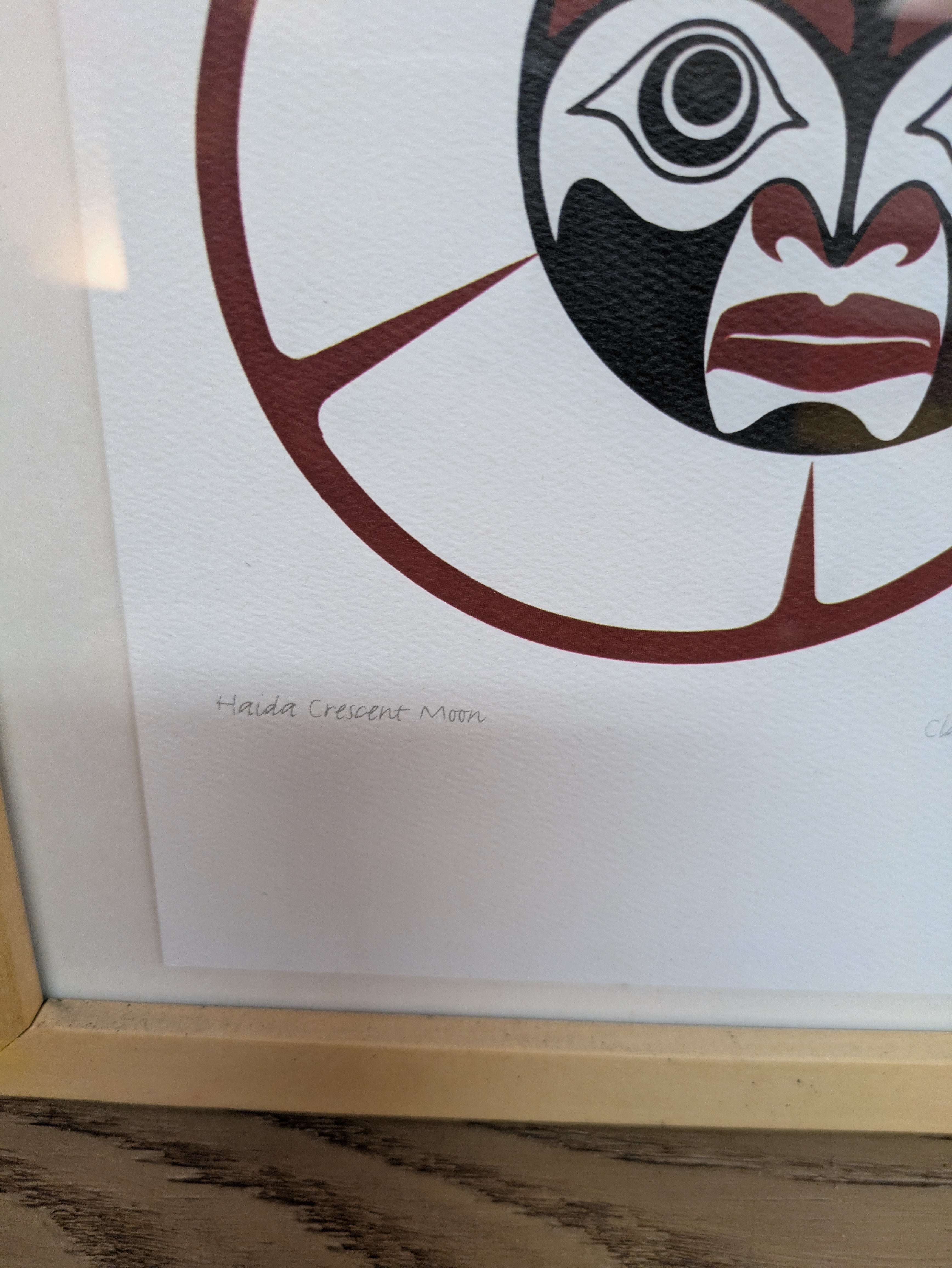 Haida Crescent Moon By Clarence Mills