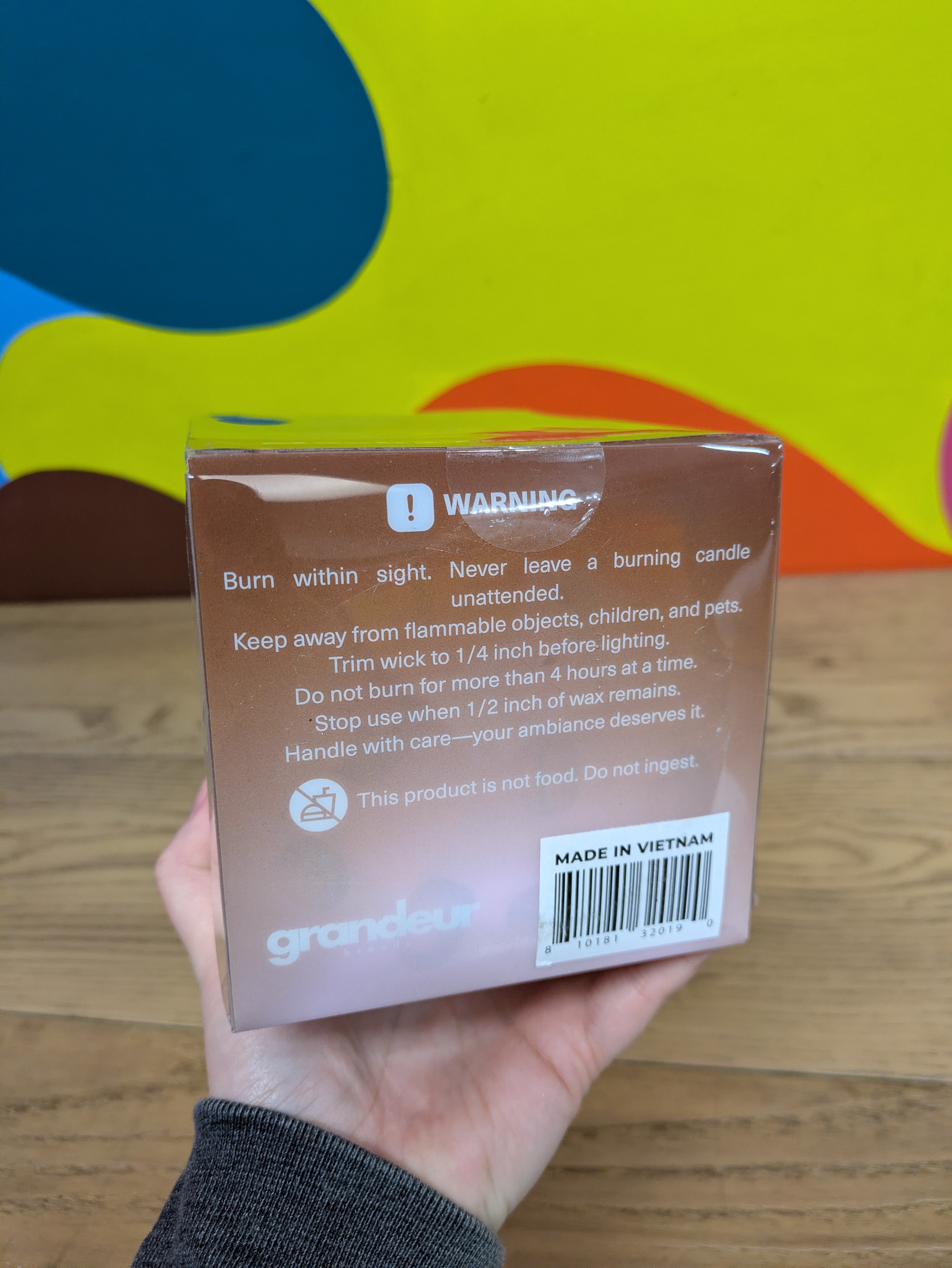 Aura Candles: Mocha Coffee Scented Novelty Candle (14oz)