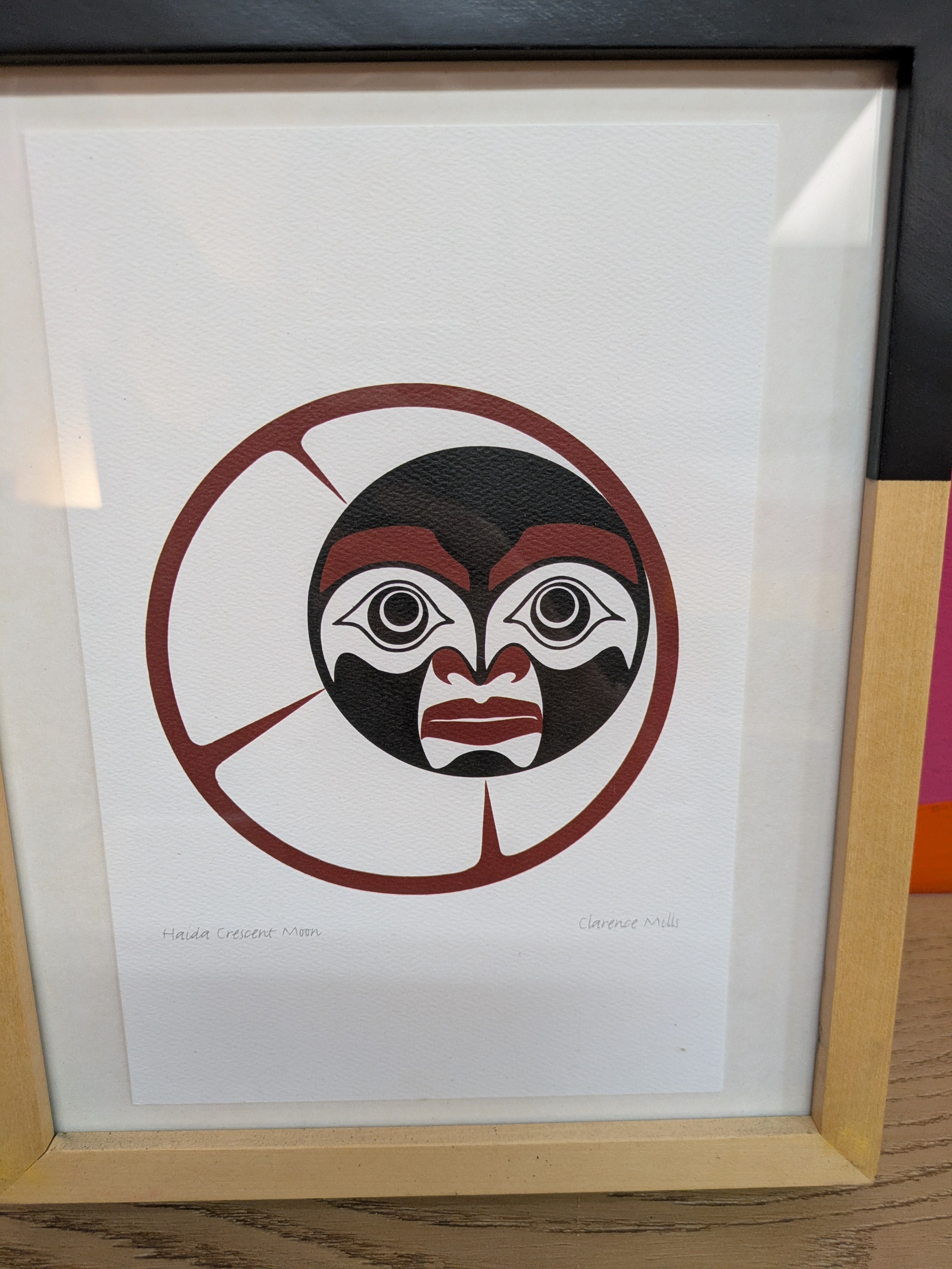 Haida Crescent Moon By Clarence Mills