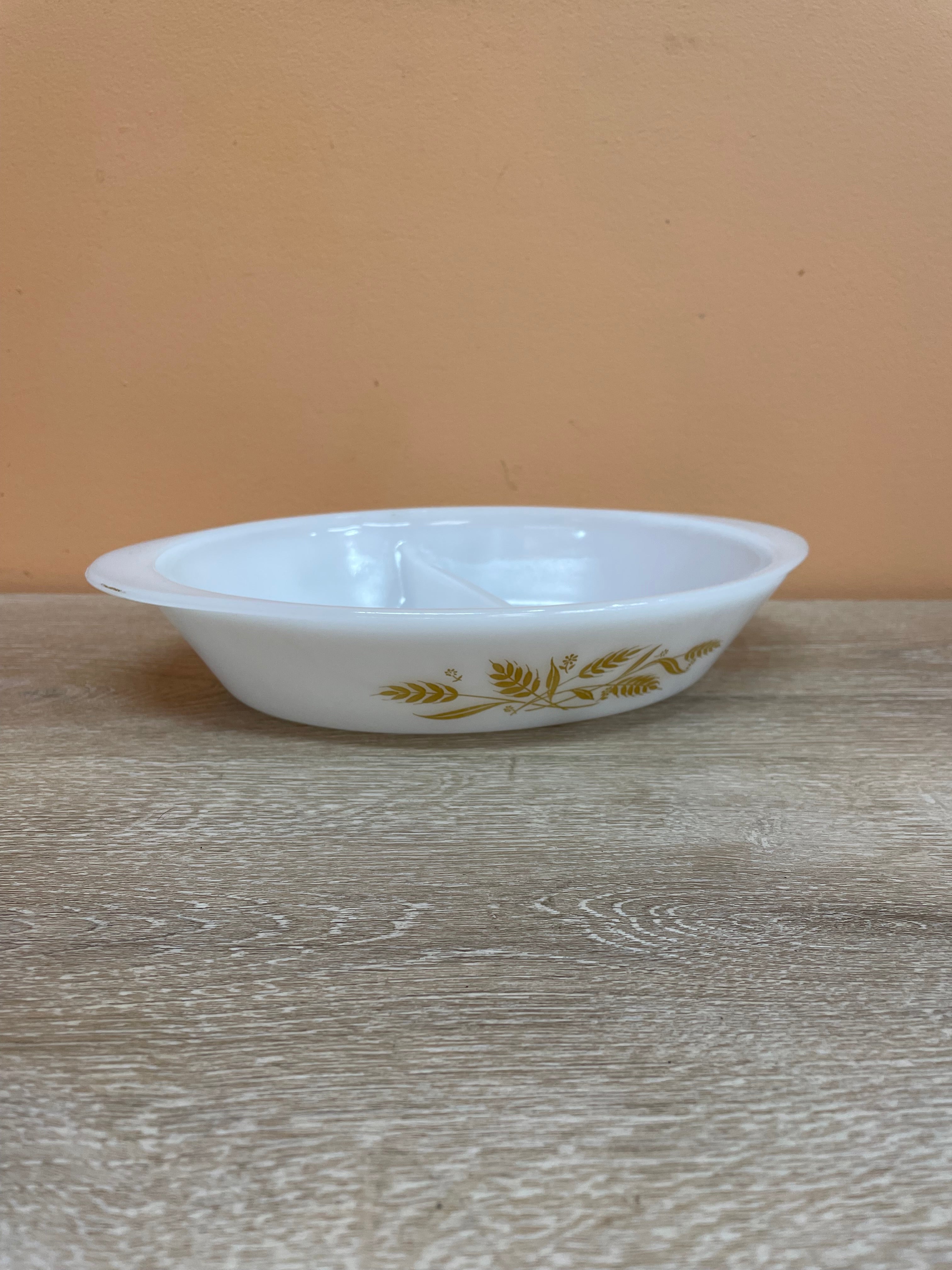 Sears Divided Dish - Wheat Pattern