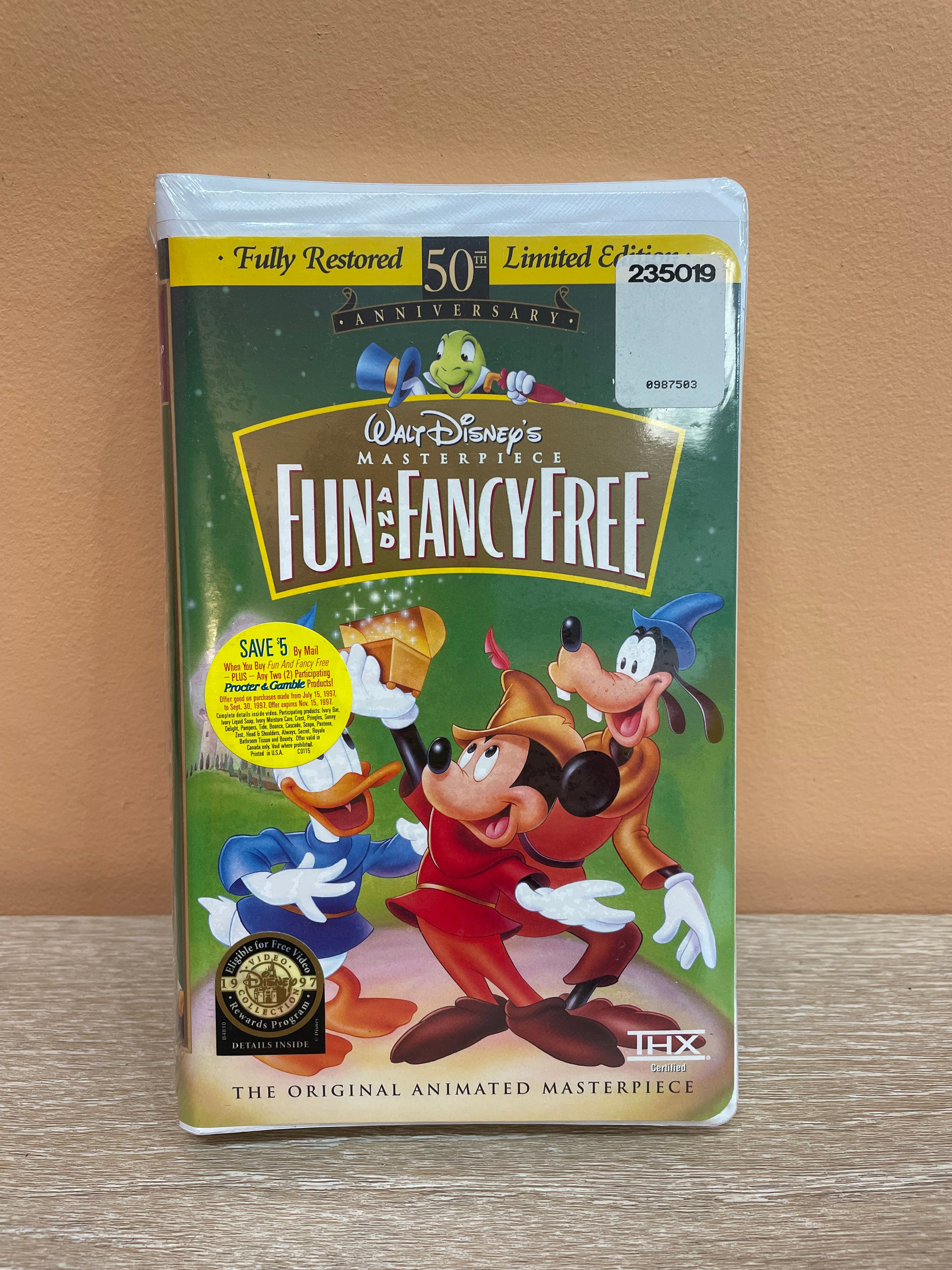 Disney's Fun & Fancyfree VHS - New, Still Wrapped